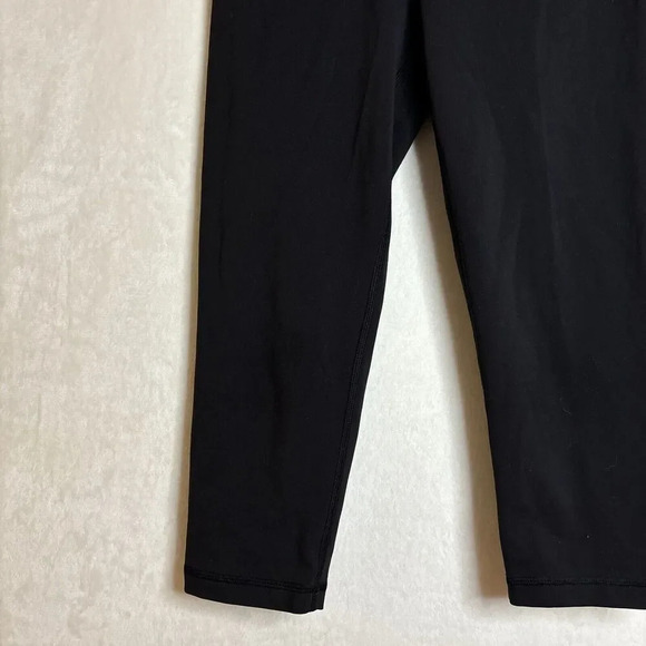 Ivivva by Lululemon Leggings Capris Solid Black Cropped Pants Athleisure - Picture 3 of 12